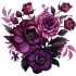 Sticker decorativ, Flori, Roz, 62 cm, 1325STK-5