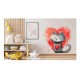 Sticker decorativ, Pisica, Rosu, 60 cm, 1326STK-6