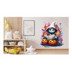Sticker decorativ, Halloween, Multicolor, 75 cm, 1327STK