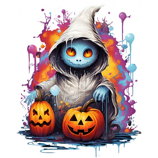 Sticker decorativ, Halloween, Multicolor, 75 cm, 1327STK