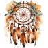 Sticker decorativ, Mandala, Maro, 73 cm, 1328STK-10