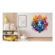 Sticker decorativ, Woman, Turcoaz, 61 cm, 1328STK-3