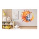 Sticker decorativ, Woman, Turcoaz, 63 cm, 1328STK-5