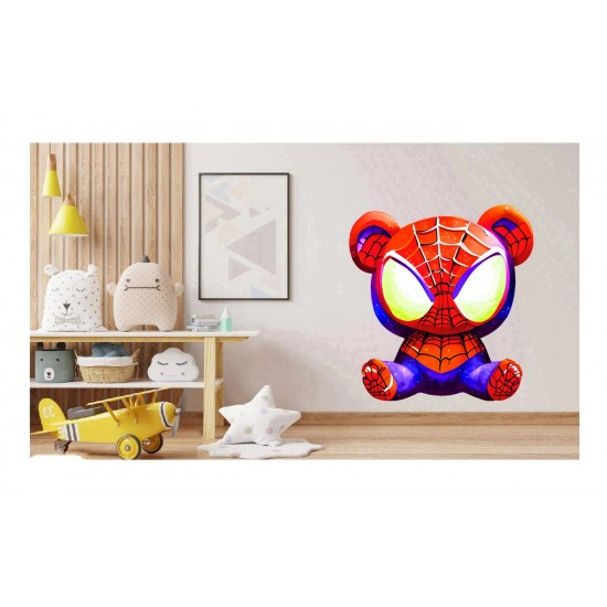 Sticker decorativ, Ursulet, Rosu, 61 cm, 1330STK