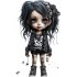 Sticker decorativ, Printesa Rock, Negru, 90 cm, 1331STK-5