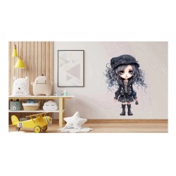 Sticker decorativ, Printesa Rock, Gri, 84 cm, 1331STK-6 Sticker decorativ, Printesa Rock, Gri, 84 cm, 1331STK-6
