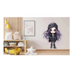 Sticker decorativ, Printesa Rock, Negru, 68 cm, 1331STK-8 Sticker decorativ, Printesa Rock, Negru, 68 cm, 1331STK-8