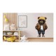 Sticker decorativ, Teddy Hip Hop, Maro, 90 cm, 1332STK-1