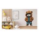 Sticker decorativ, Teddy Hip Hop, Maro, 90 cm, 1332STK-4