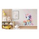 Sticker decorativ, Unicorn, Turcoaz, 67 cm, 1333STK-5