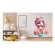 Sticker decorativ, Unicorn, Roz, 88 cm, 1333STK-7