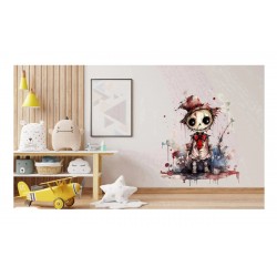 Sticker decorativ, Halloween, Rosu, 68 cm, 1334STK-1