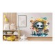 Sticker decorativ, Halloween, Galben, 61 cm, 1334STK-2