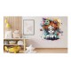 Sticker decorativ, Halloween, Portocaliu, 61 cm, 1334STK-4