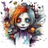 Sticker decorativ, Halloween, Mov, 60 cm, 1334STK-5