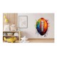Sticker decorativ, Mingie Rugby, Portocaliu, 80 cm, 1335STK-1