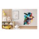 Sticker decorativ, Jucator Baseball, Multicolor, 79 cm, 1335STK-4