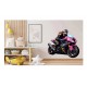 Sticker decorativ, Motocicleta, Negru, 65 cm, 1336STK-1