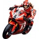 Sticker decorativ, Motocicleta, Rosu, 68 cm, 1336STK-8