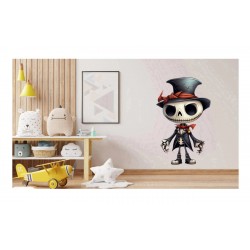 Sticker decorativ, Halloween, Alb, 90 cm, 1337STK-1