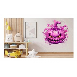 Sticker decorativ, Halloween, Roz, 64 cm, 1337STK-10