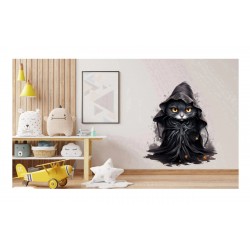Sticker decorativ, Halloween, Negru, 68 cm, 1337STK-14
