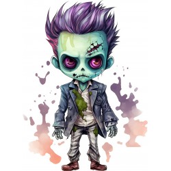 Sticker decorativ, Halloween, Verde, 81 cm, 1337STK-19