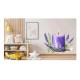Sticker decorativ, Lumanare cu Lavanda, Mov, 65 cm, 1339STK-7