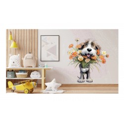 Sticker decorativ, Caine, Gri, 65 cm, 1341STK-3 Sticker decorativ, Caine, Gri, 65 cm, 1341STK-3