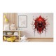 Sticker decorativ, Paianjen, Rosu, 67 cm, 1343STK-12