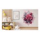 Sticker decorativ, Trandafiri, Roz, 61 cm, 1343STK-17