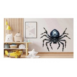 Sticker decorativ, Paianjen, Negru, 65 cm, 1343STK-2