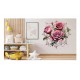 Sticker decorativ, Trandafiri, Roz, 63 cm, 1343STK-21