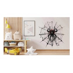 Sticker decorativ, Paianjen, Negru, 61 cm, 1343STK-4