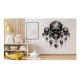 Sticker decorativ, Craniu, Negru, 61 cm, 1343STK-9