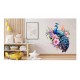 Sticker decorativ, Paun, Multicolor, 64 cm, 1345STK-2 Sticker decorativ, Paun, Multicolor, 64 cm, 1345STK-2