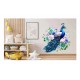 Sticker decorativ, Paun, Verde, 65 cm, 1345STK-6