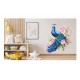 Sticker decorativ, Paun, Multicolor, 64 cm, 1345STK-7 Sticker decorativ, Paun, Multicolor, 64 cm, 1345STK-7