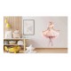 Sticker decorativ, Balerina, Roz, 88 cm, 1346STK-2