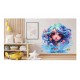 Sticker decorativ, Culori Pastelate, Fata, Turcoaz, 62 cm, 1347STK-9