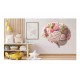 Sticker decorativ, Creier cu Flori, Alb, 69 cm, 1353STK-4