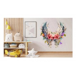 Sticker decorativ, Aripi, Alb, 64 cm, 1355STK-5