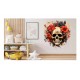 Sticker decorativ, Skull, Rosu, 61 cm, 1357STK