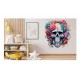 Sticker decorativ, Skull, Albastru, 61 cm, 1357STK-3 Sticker decorativ, Skull, Albastru, 61 cm, 1357STK-3