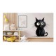 Sticker decorativ, Pisica, Negru, 61 cm, 1358STK-13 Sticker decorativ, Pisica, Negru, 61 cm, 1358STK-13