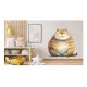 Sticker decorativ, Pisica, Maro, 63 cm, 1358STK-20