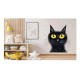 Sticker decorativ, Pisica, Negru, 65 cm, 1358STK-8
