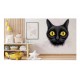 Sticker decorativ, Pisica, Negru, 62 cm, 1358STK-9
