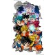 Sticker decorativ, Dragon ball Goku, Portocaliu, 90 cm, 1359STK-1