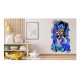 Sticker decorativ, Dragon ball Goku, Albastru, 90 cm, 1360STK-1